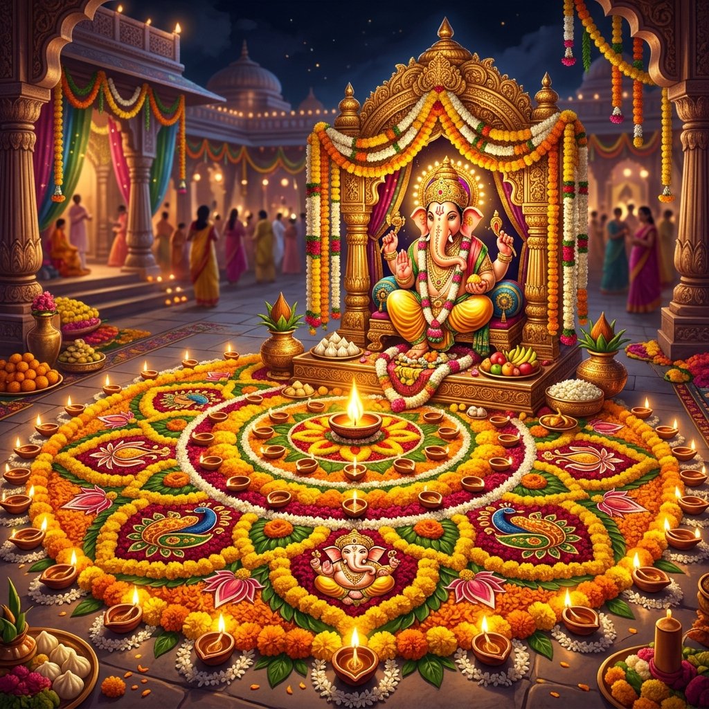 Rangoli Festival Scene